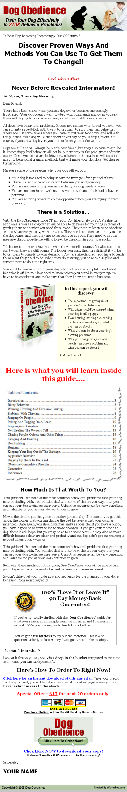 Dog Obedience PLR eBook - Image 2