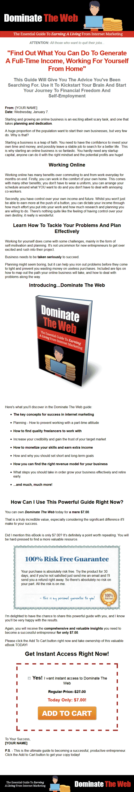 Dominate The Web MRR Ebook - Image 2