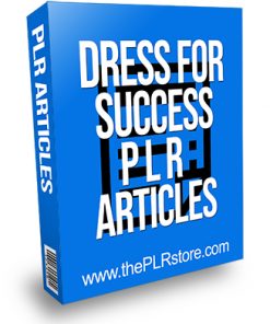 Dress for Success PLR Articles