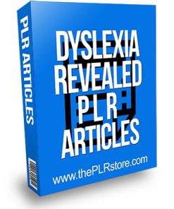 Dyslexia Revealed PLR Articles