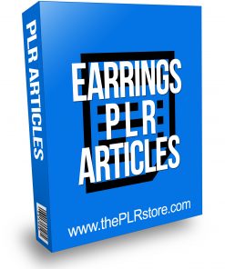 Earrings PLR Articles