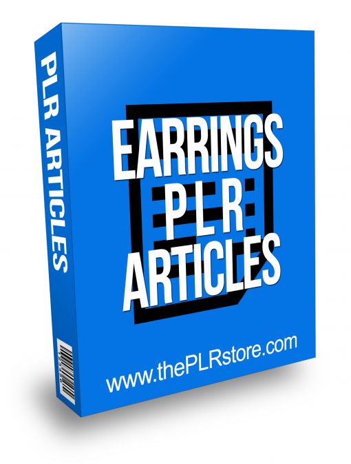 Earrings PLR Articles