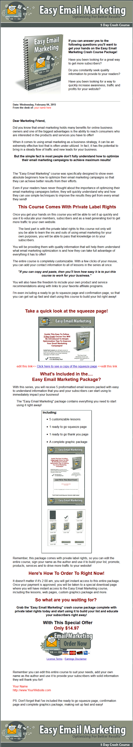 Easy Email Marketing PLR Autoresponder Messages - Image 4