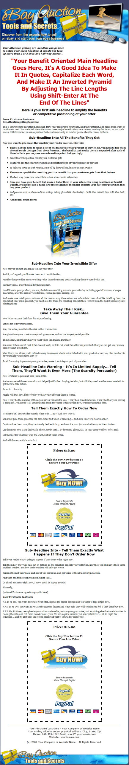 Ebay Auction Tools and Secrets MRR Ebook - Image 2