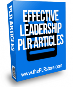 effective leadership plr articles