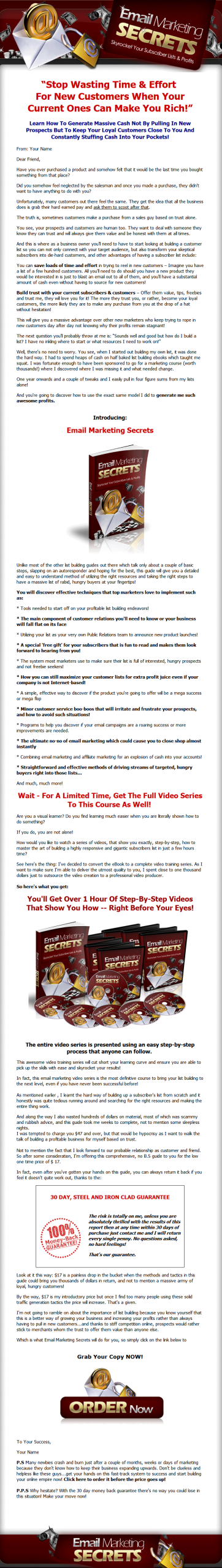 Email Marketing Secrets MRR Video Series - Image 2