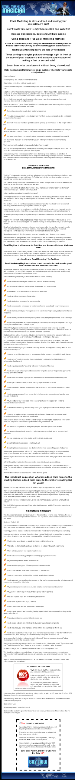 Email Marketing Magician MRR eBook - Image 2