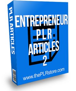 Entrepreneur PLR Articles 2