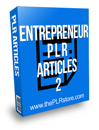 Entrepreneur PLR Articles 2