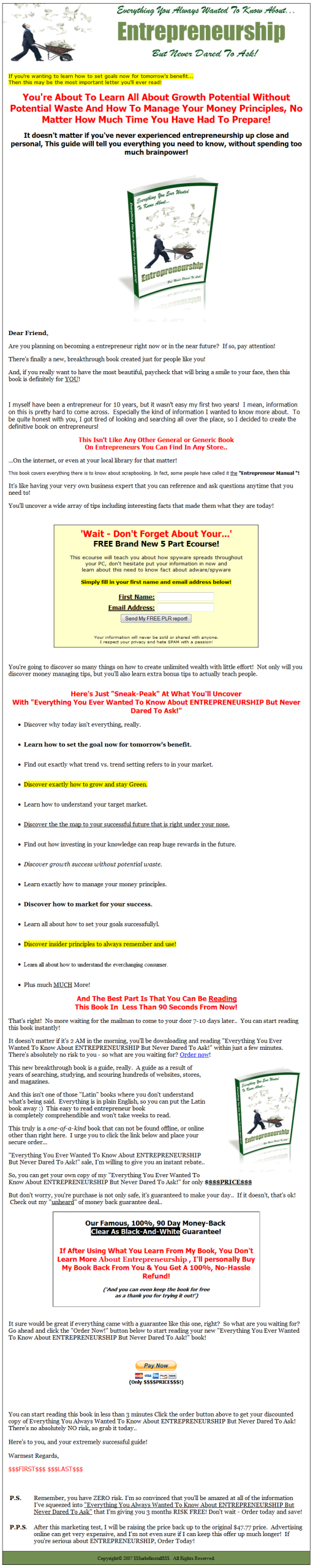 Entrepreneurship PLR Ebook Package (DELUXE) - Image 2