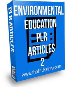Environmental Education PLR Articles 2