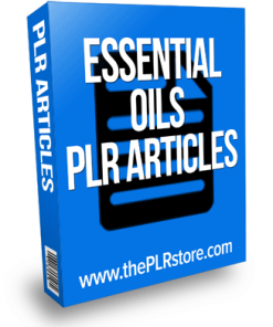 essential oils plr articles