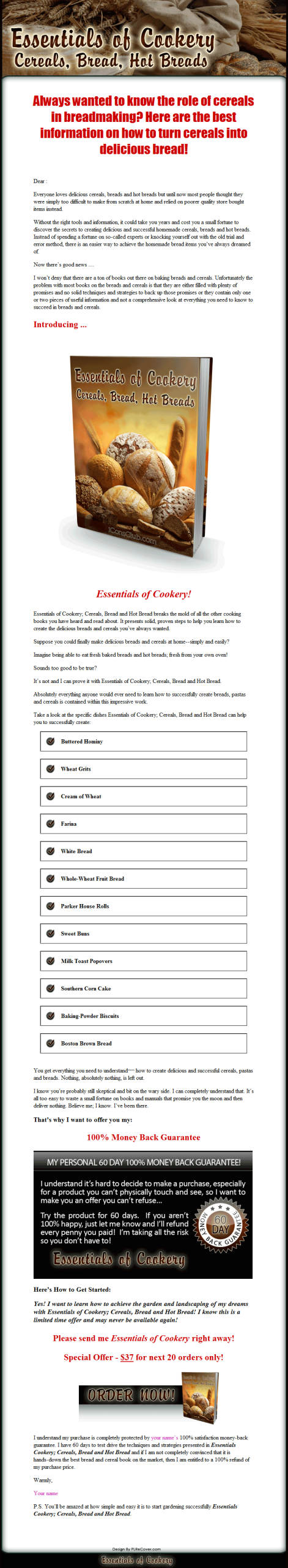 Essentials of Cookery PLR Ebook - Image 2