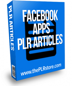 facebook applications plr articles