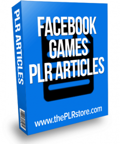 facebook games plr articles