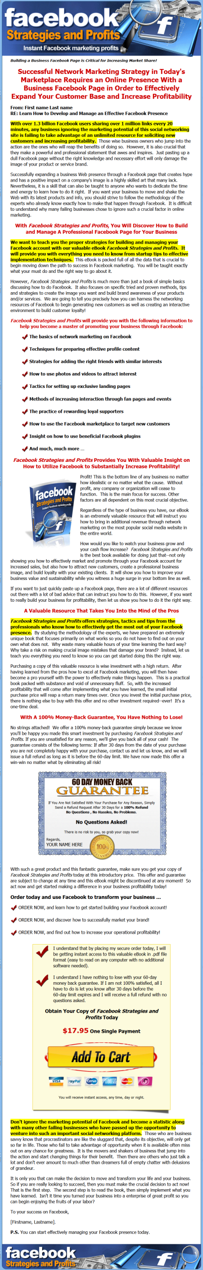 Facebook Strategies and Profits Ebook MRR - Image 2