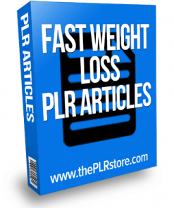 fast weight loss plr articles