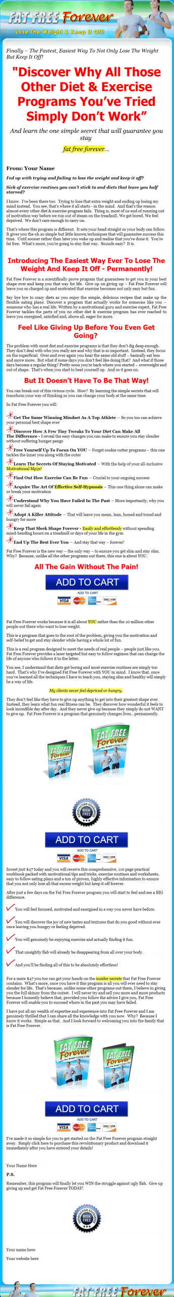 Fat Free Forever PLR Ebook and Audio - Image 2