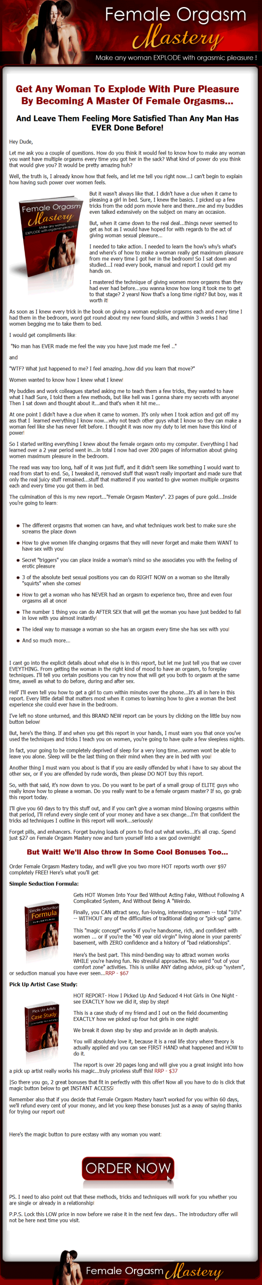 Female Orgasm Mastery Ebook MRR w/Bonus Reports (High Quality) - Image 4