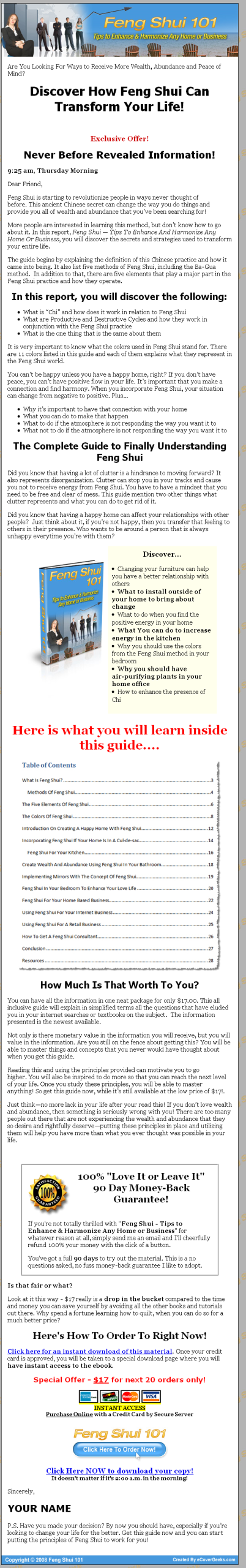 Feng Shui 101 PLR eBook - Image 2