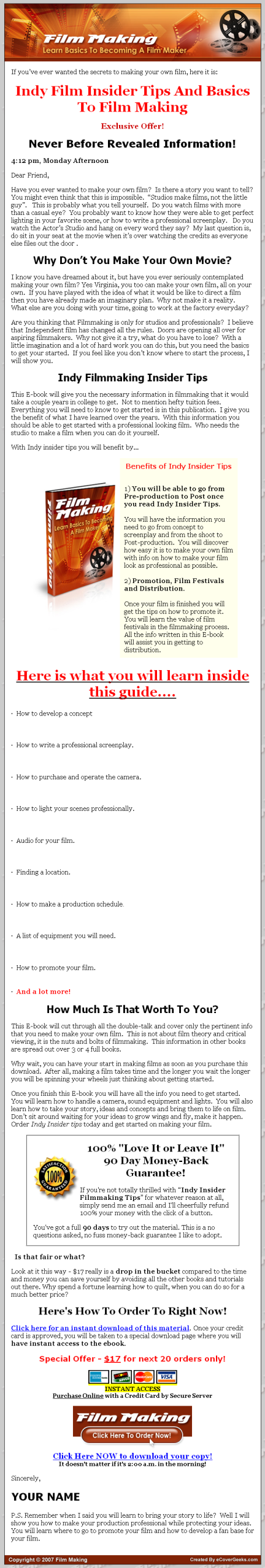 Film Making PLR eBook - Image 2