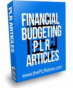 Financial Budgeting PLR Articles
