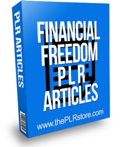 Financial Freedom PLR Articles