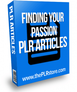finding your passion plr articles