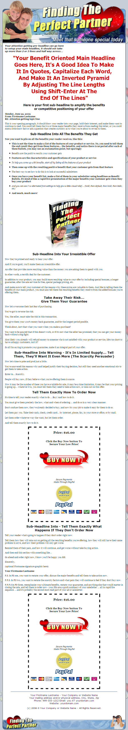 Finding the Perfect Partner MRR eBook - Image 2