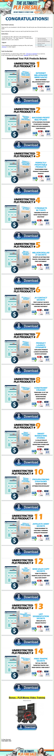 Fire Sale Ignition PLR Ebook Package with Private Label Rights - Image 3