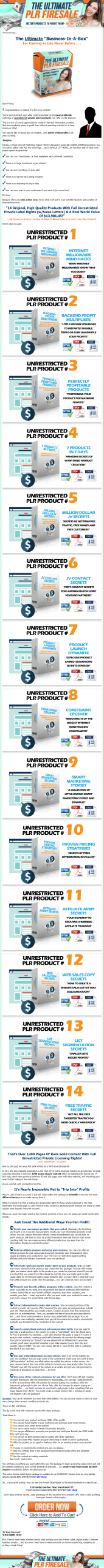 Fire Sale Ignition PLR Ebook Package with Private Label Rights - Image 2