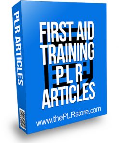 First Aid Training PLR Articles