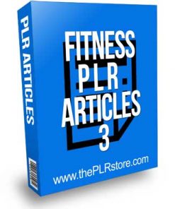 Fitness PLR Articles 3