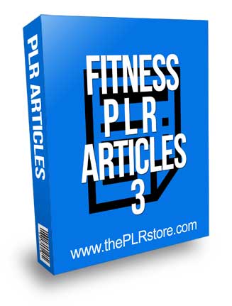 Fitness PLR Articles 3
