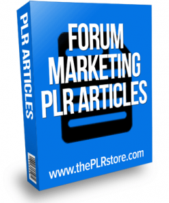 forum marketing plr articles