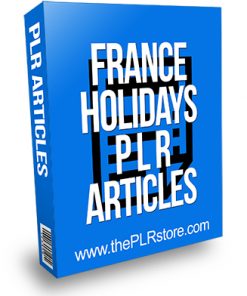 France Holidays PLR Articles