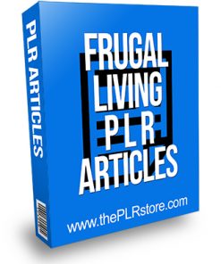 Frugal Living PLR Articles