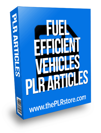 fuel efficient vehicles plr articles
