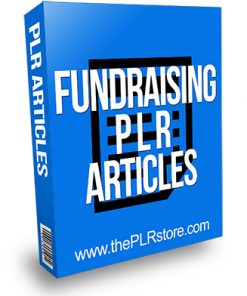 Fundraising PLR Articles