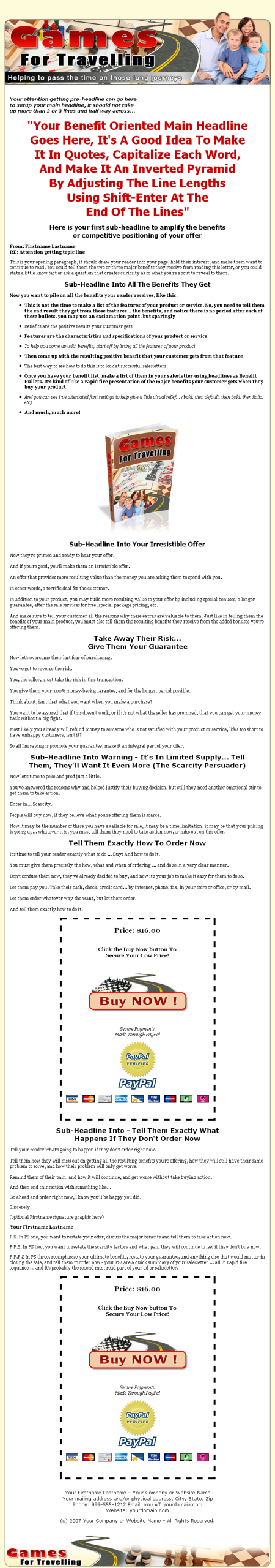 Games for Traveling MRR eBook - Image 2