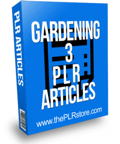 Gardening PLR Articles 3