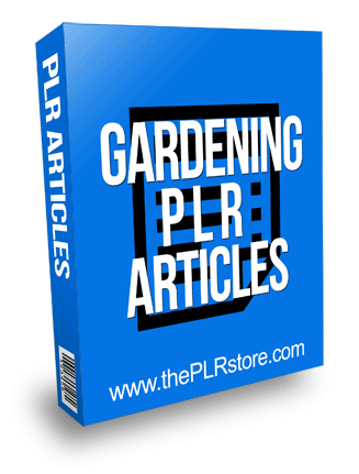 Gardening PLR Articles