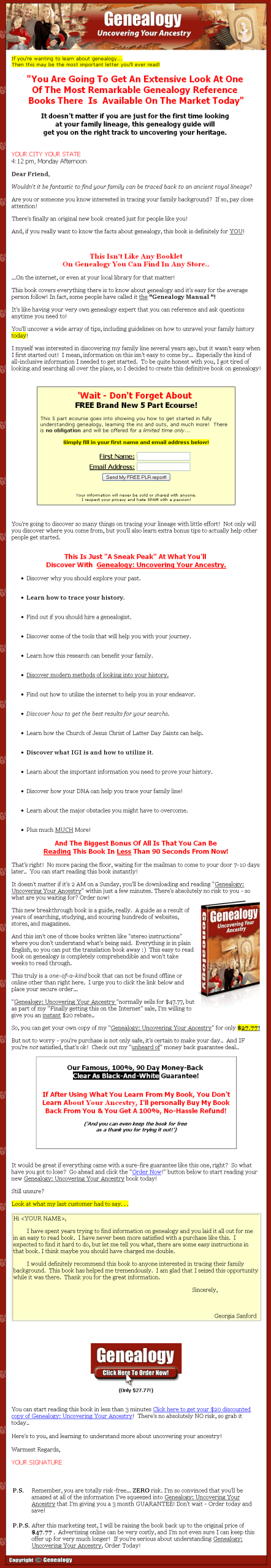 Genealogy Ebook PLR Package - Image 2