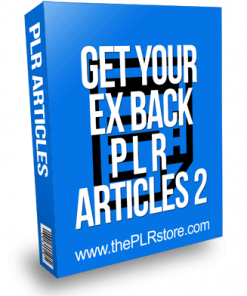 Get Your Ex Back PLR Articles 2