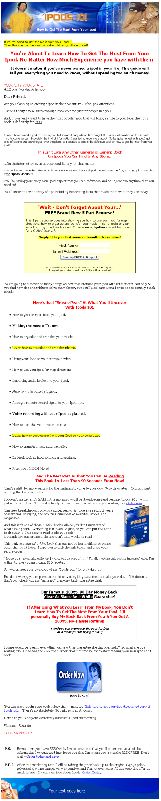 Get The Most From Your iPod PLR eBook - Image 2