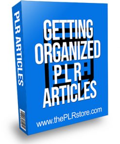 Getting Organized PLR Articles