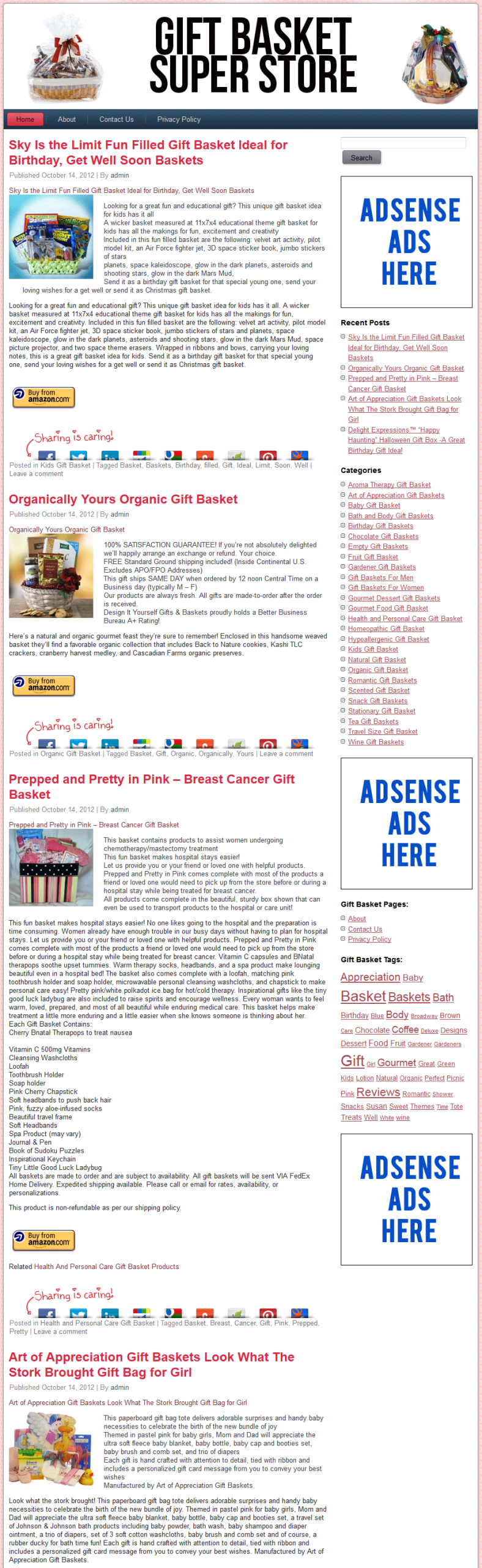 Gift Basket PLR Amazon Pre-Loaded Website Store - Image 2