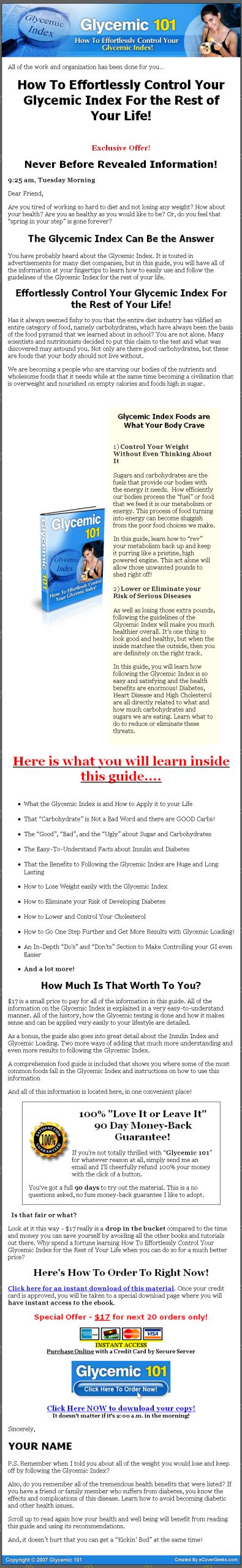 Glycemic 101 MRR eBook - Image 2