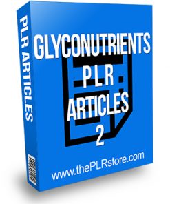 Glyconutrients PLR Articles 2