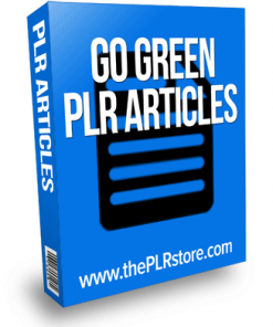 go green plr articles